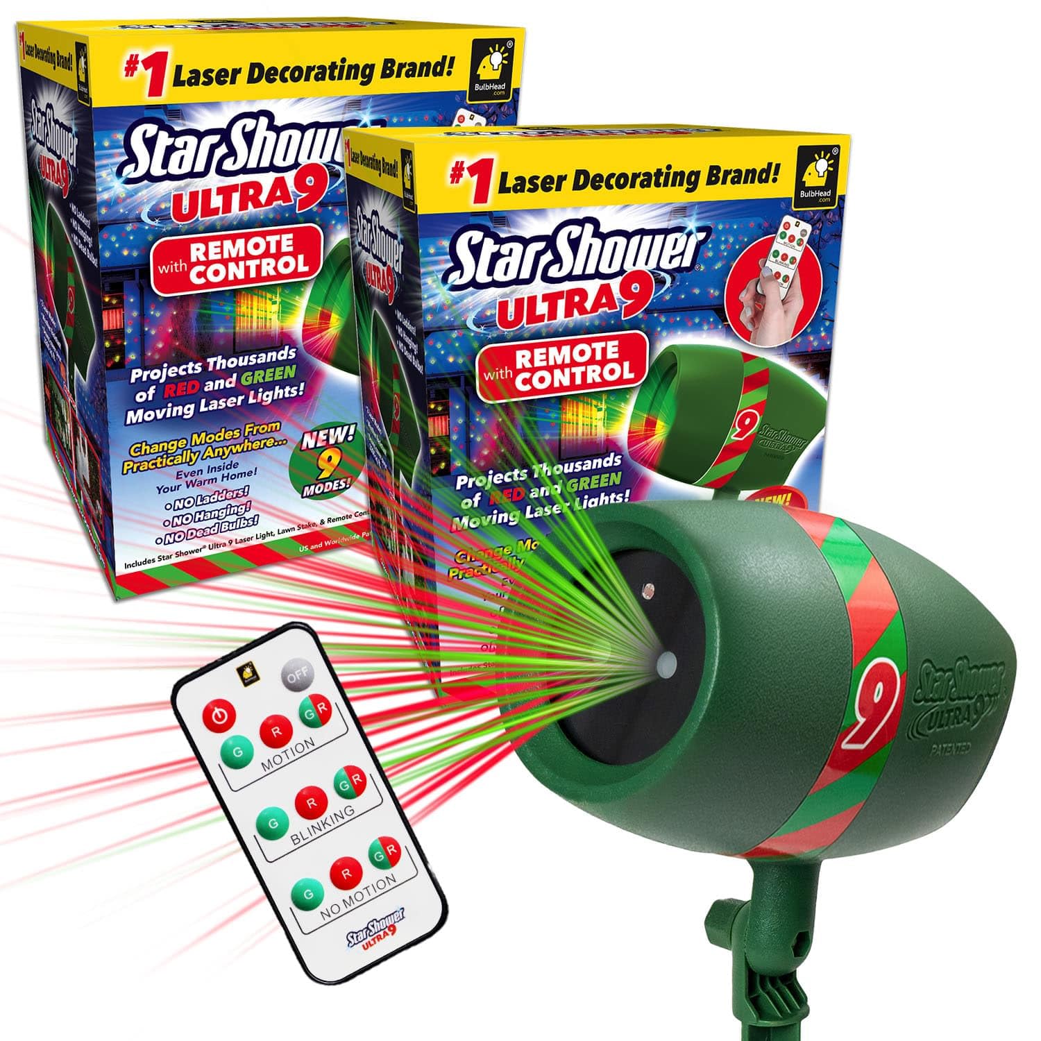 Amazon.com: Star Shower Ultra 9 Outdoor Christmas Laser Holiday
